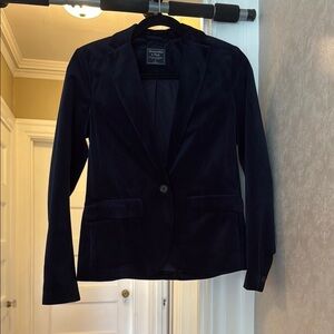 Abercrombie & Fitch Midnight Blue Velvet Blazer